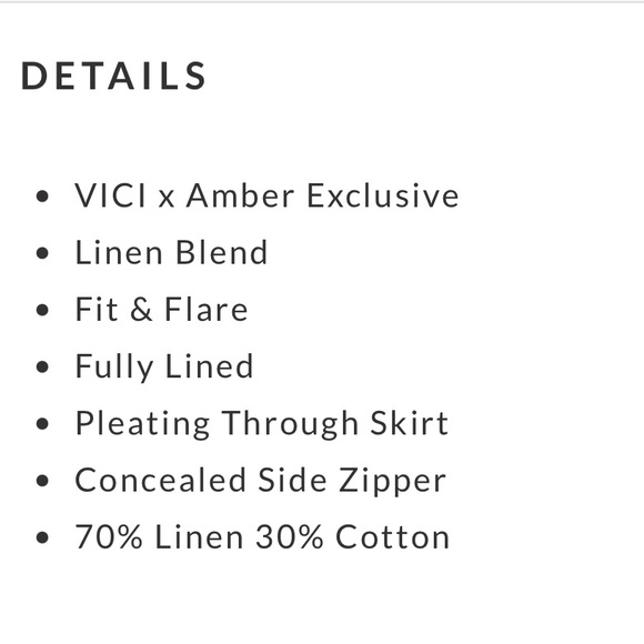 VICI x Amber Lancaster Meadow Pleated Linen Midi Dress - Picture 11 of 11